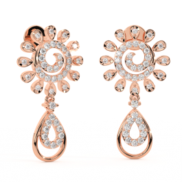 Healthy Sun Rays Diamond Earrings