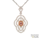 GIA Pink diamond Open Lattice Pendant
