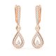 Long Pear Diamond Danglers