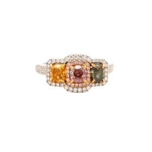Rare Fancy Tri-Color Ring