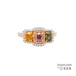Rare Fancy Tri-Color Ring