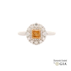 0.35CT FANCY INTENSE YELLOWISH ORANGE I1