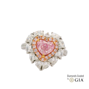 One-of-a-Kind 1.20ct Natural Fancy Light Pink Heart Diamond Ring